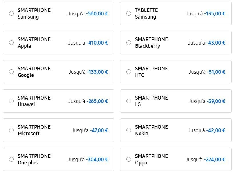 Samsung reprise smartphone