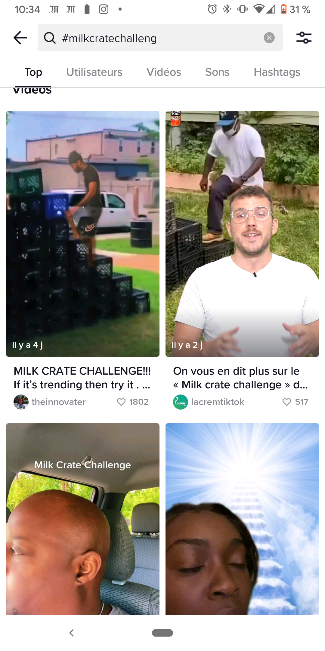 Tiktok Milk Crate Challenge