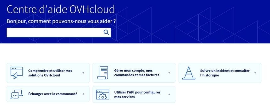 Base de connaissances OVH