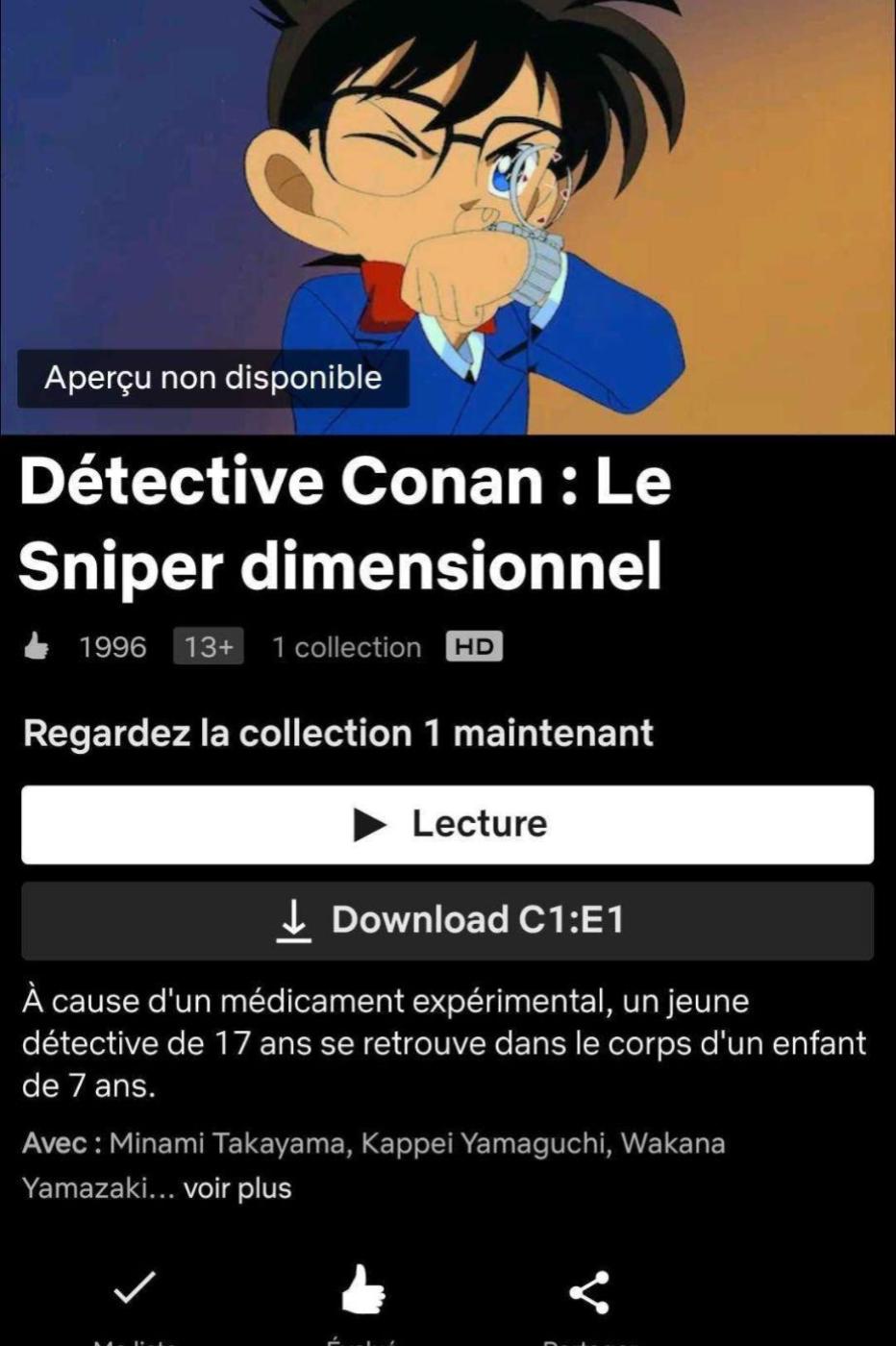 Détective Conan sur Netflix