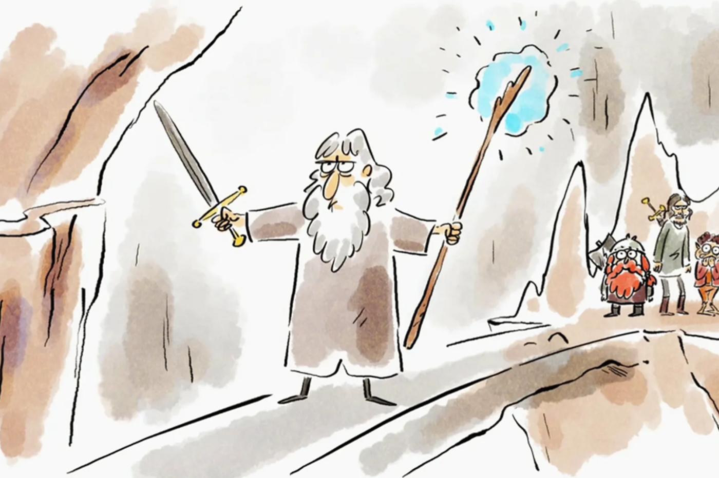 Tu mourras moins bête Gandalf Le seigneur des anneaux