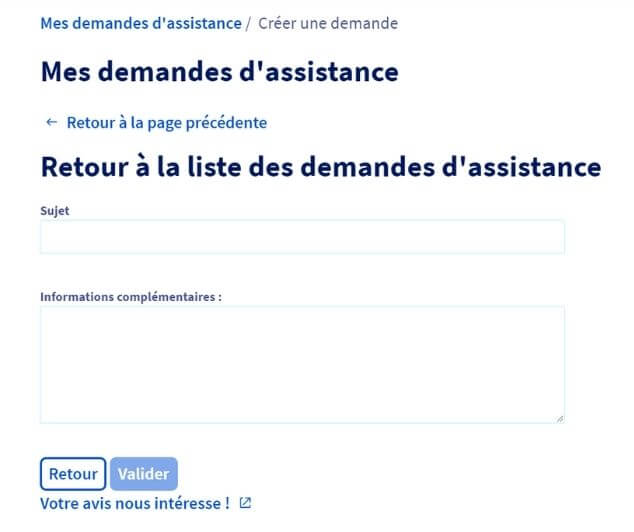 Envoi d'un ticket au support client OVH