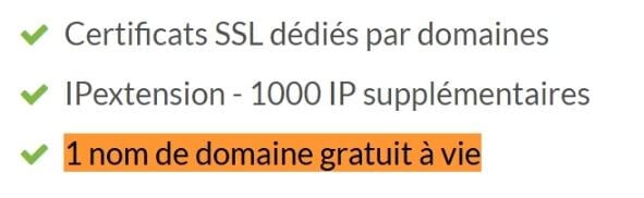Validité du nom de domaine gratuit avec PlanetHoster