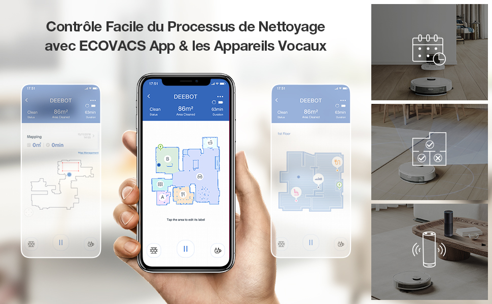 Map Ecovacs Deebot N8+