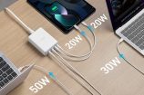 Ce chargeur Anker doté de quatre ports USB-C assure une puissance maximum de 120W
