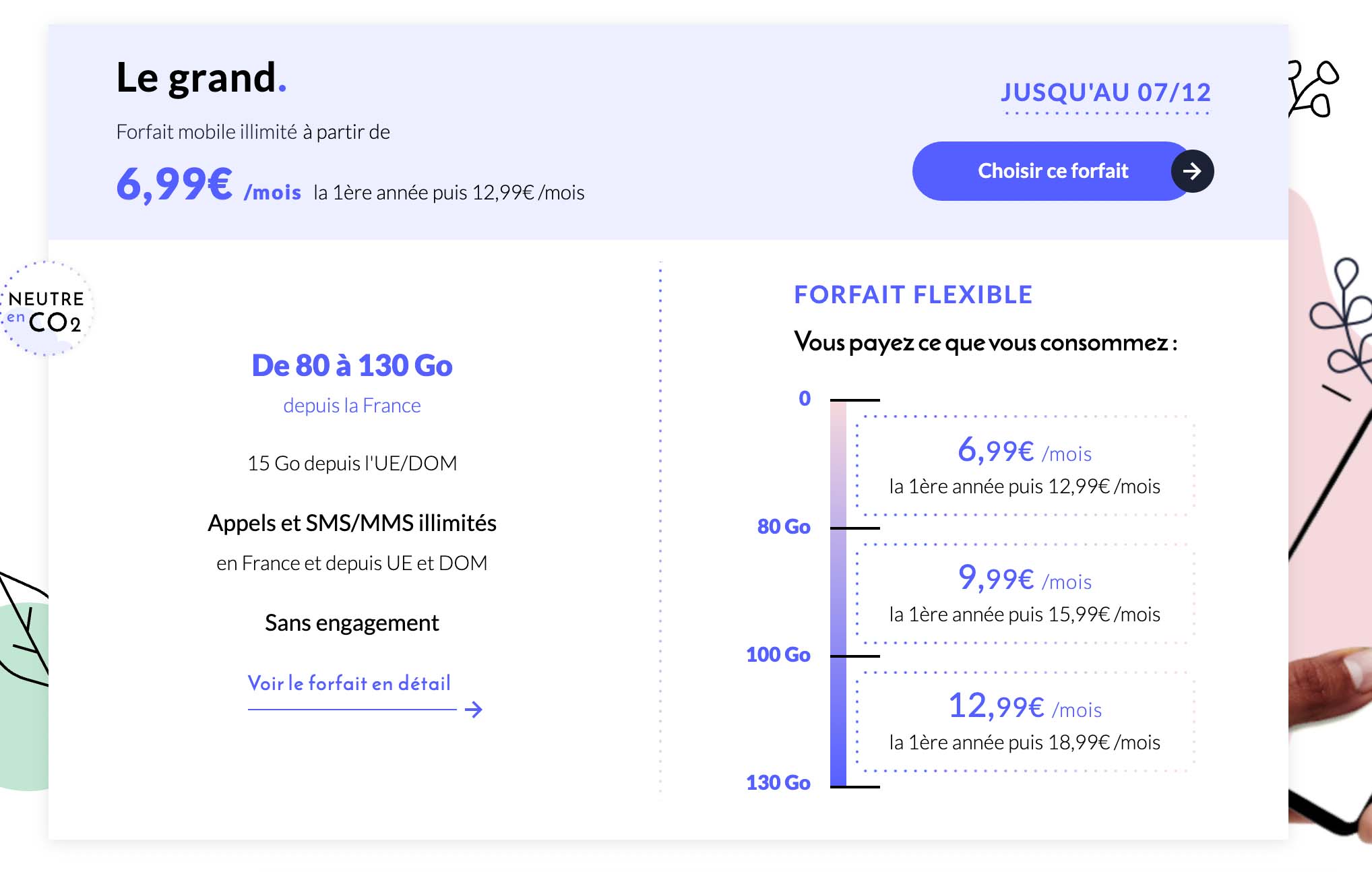 Forfait Prixtel