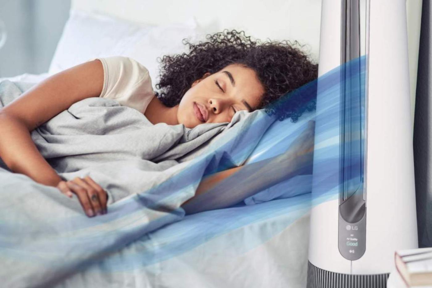 purificateur d'air LG PuriCare AeroTower chambre