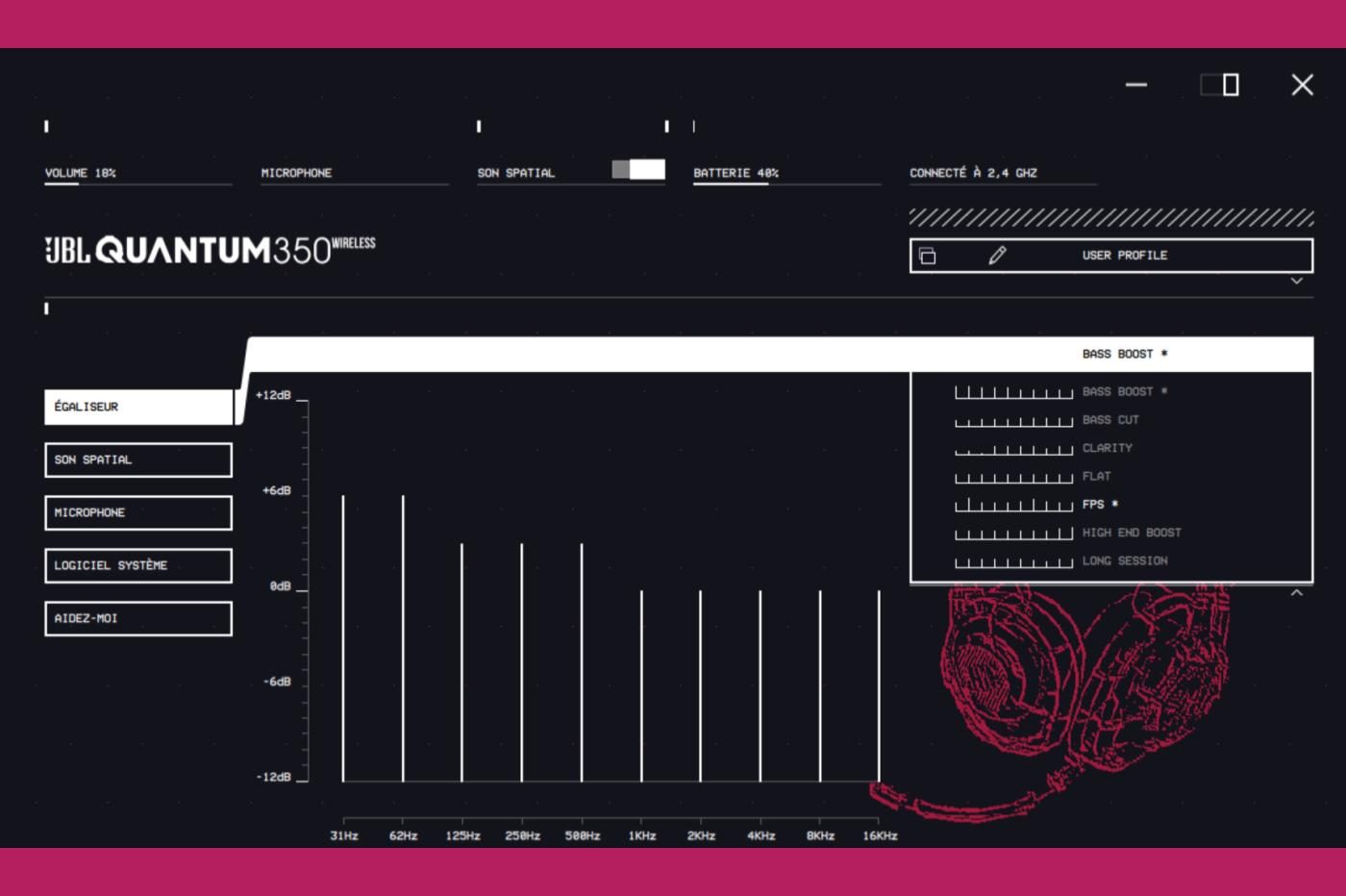 casque jbl egaliseur application