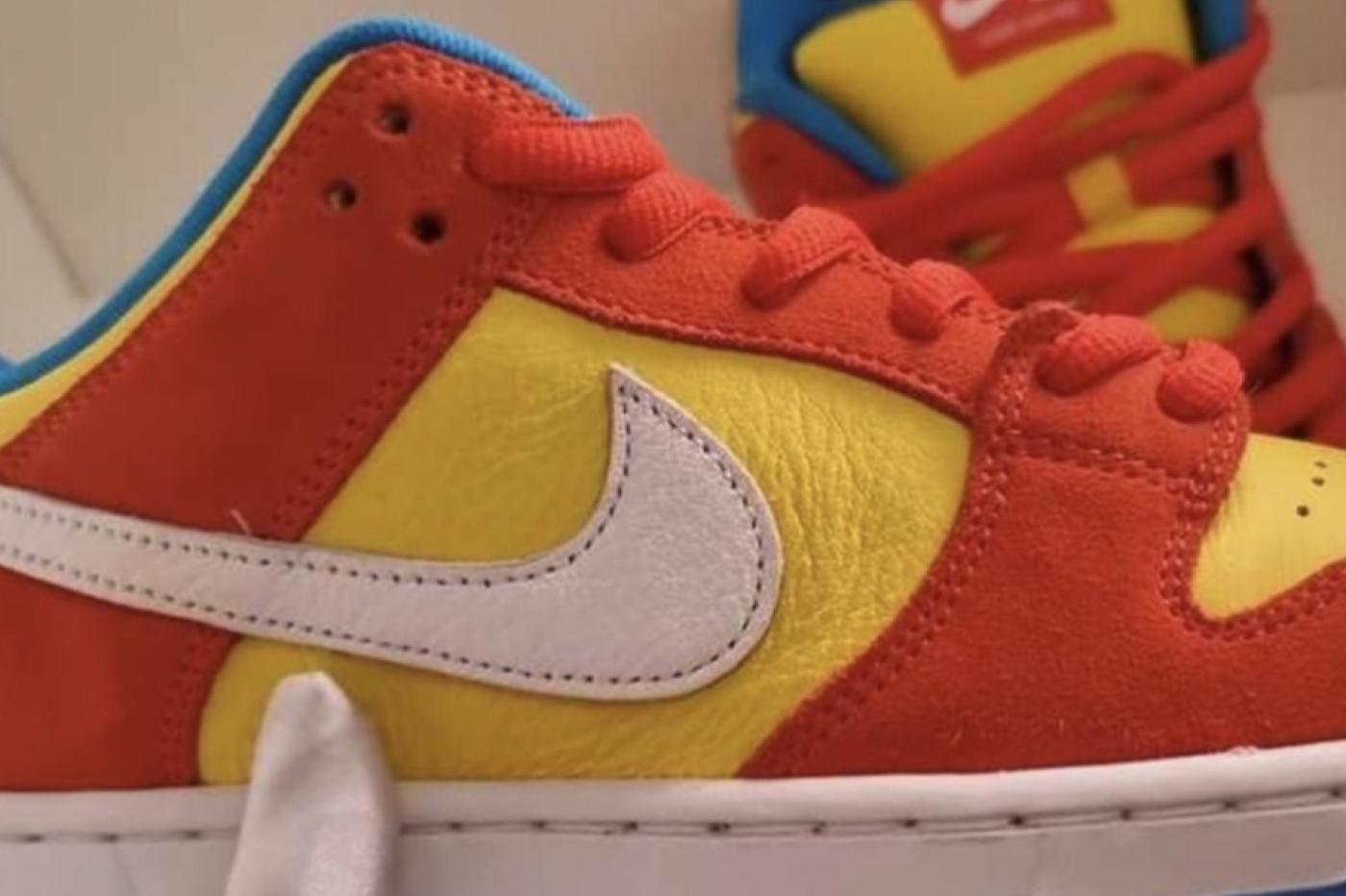 Sneakers Nike Bart Simpons détails