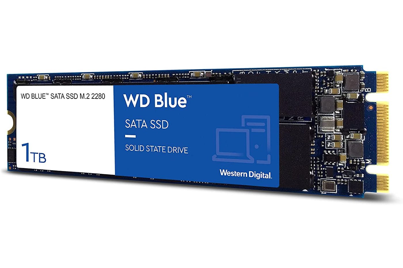 Western Digital - WD Blue SSD - SSD interne 1To M.2 SATA 3D NAND Promotion Amazon