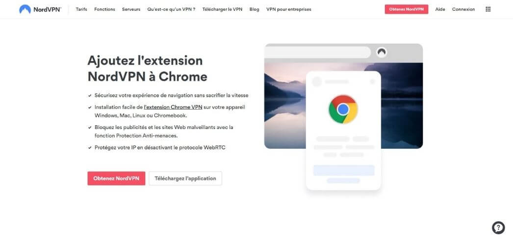 NordVPN pour Google Chrome