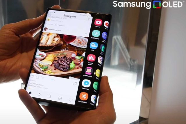 Samsung smartphone écran déroulant