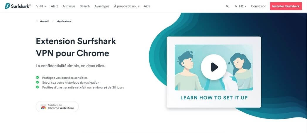 Surfshark pour Google Chrome