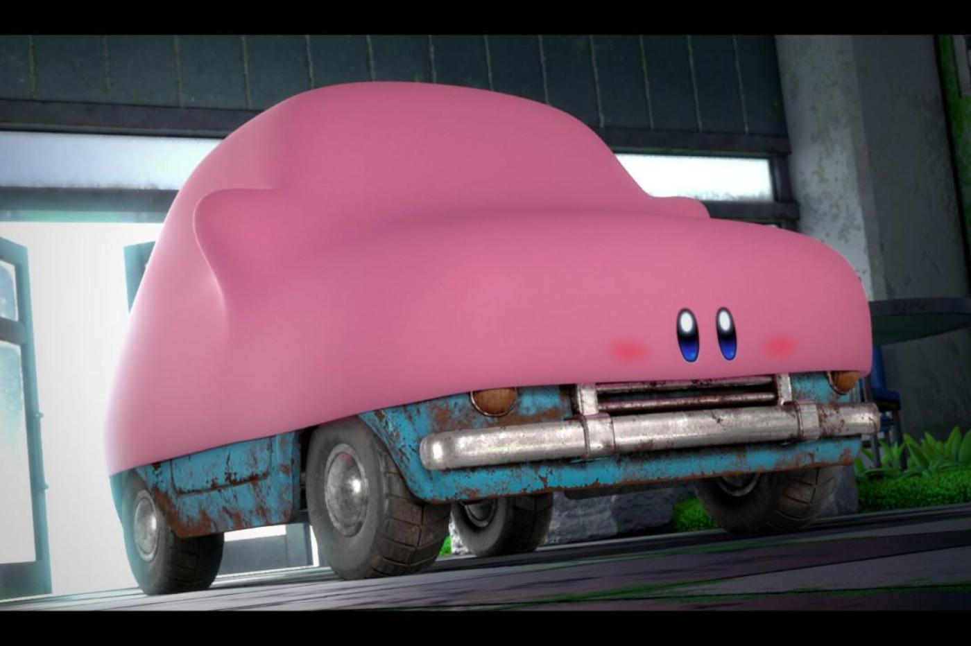 Kirby et le monde oublié voiture