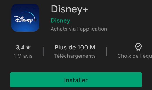 Disney+ sur Android