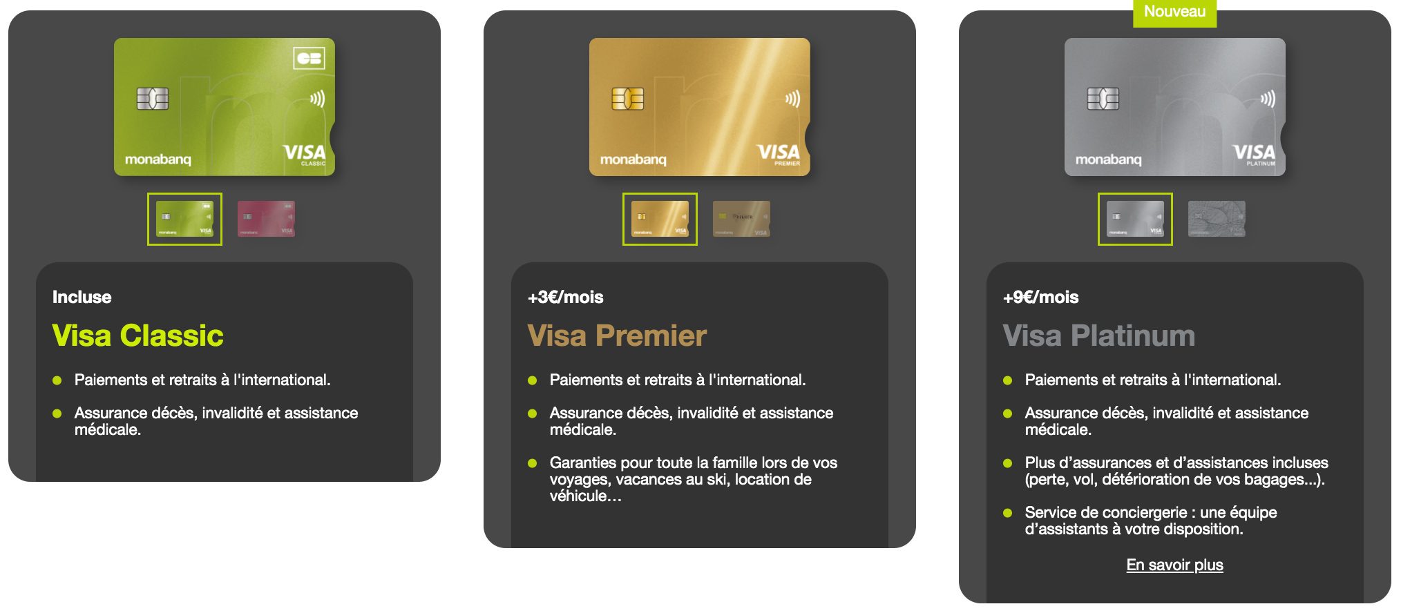 Monabanq cartes bancaires