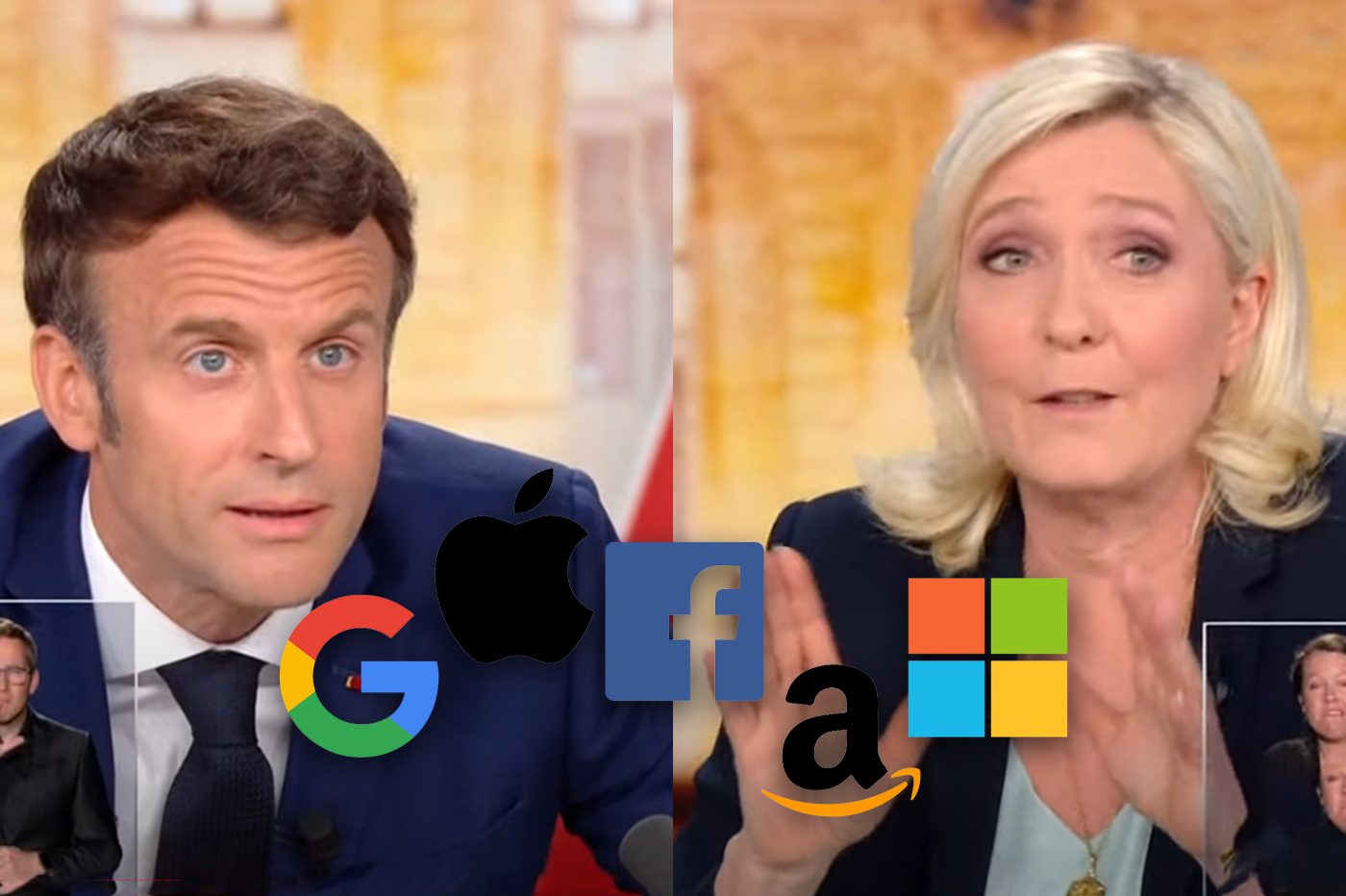 Macron Le Pen GAFAM