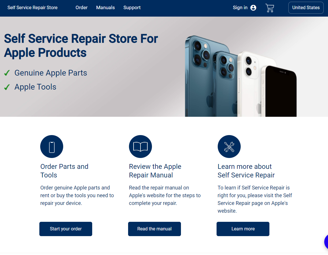 Apple Self Service Repair Store