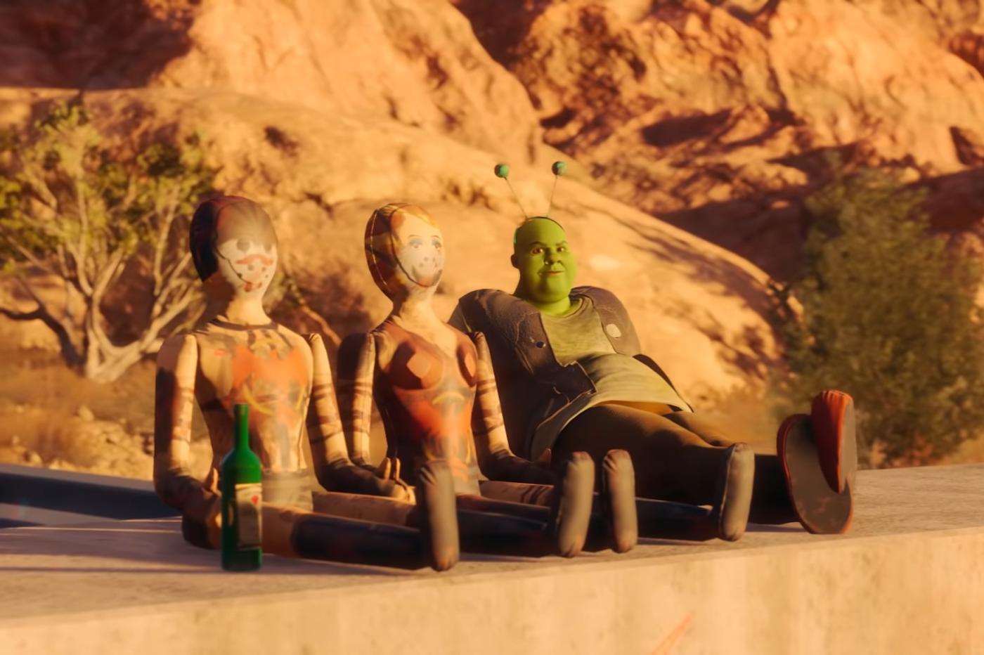 Character of the new Saints Row strongly resembling Shrek
