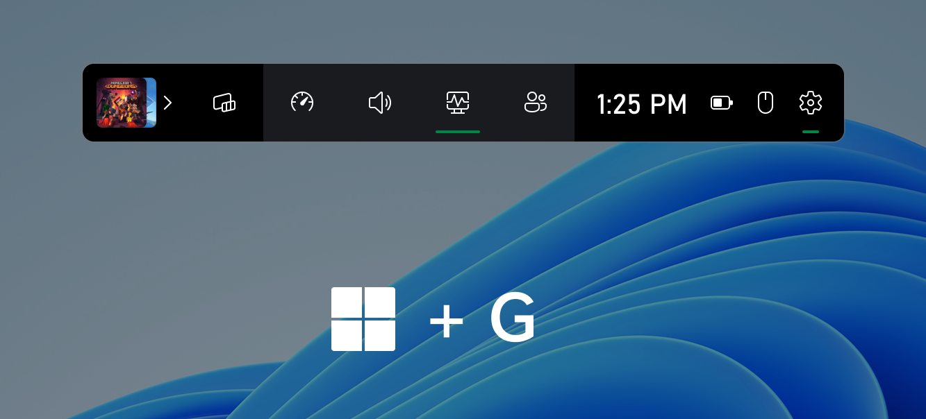 Bar fonctionnelle de jeu sur Windows 11, Xbox Game Bar