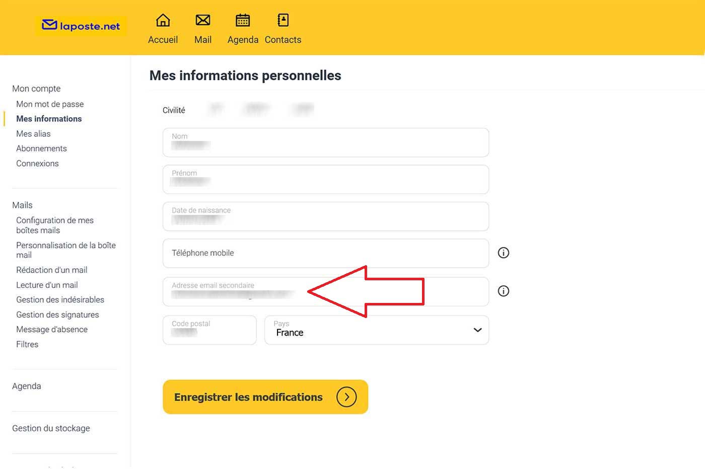 Laposte.net messagerie