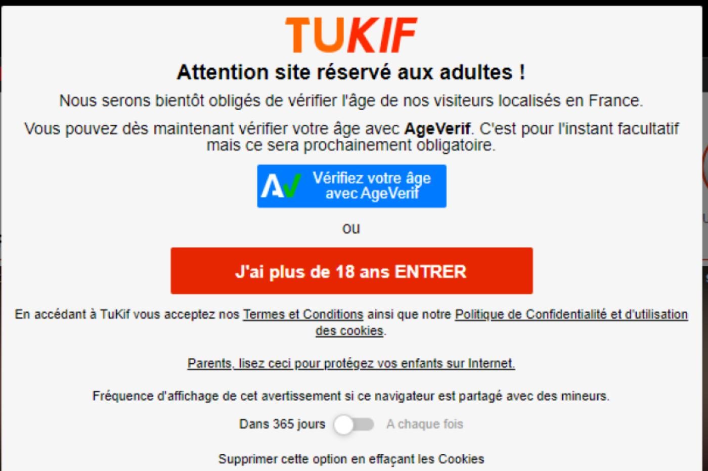 Tukif pornographie contrôle 