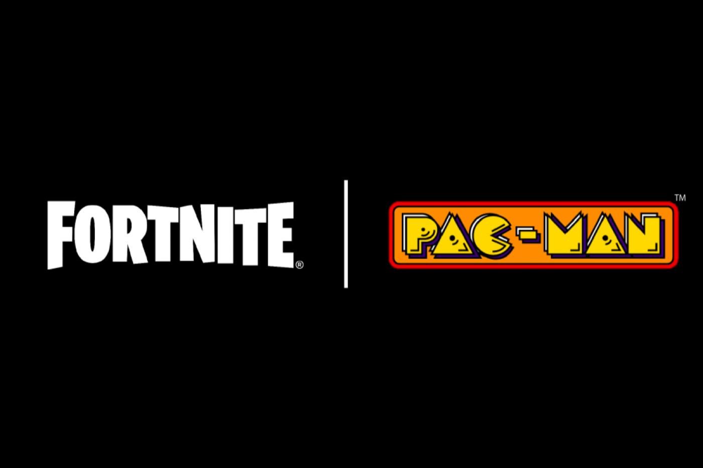 Logo de la collaboration entre Fortnite et Pac-Man