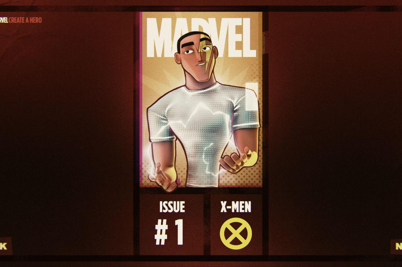 Image du menu de création de personnage de MMO Marvel annulé