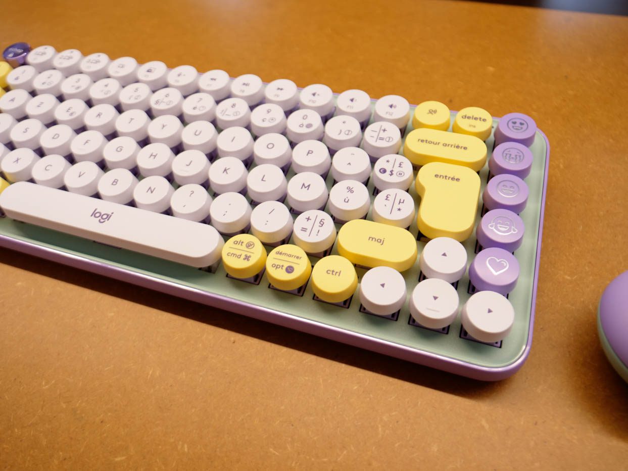 Clavier logipop keys vue droite