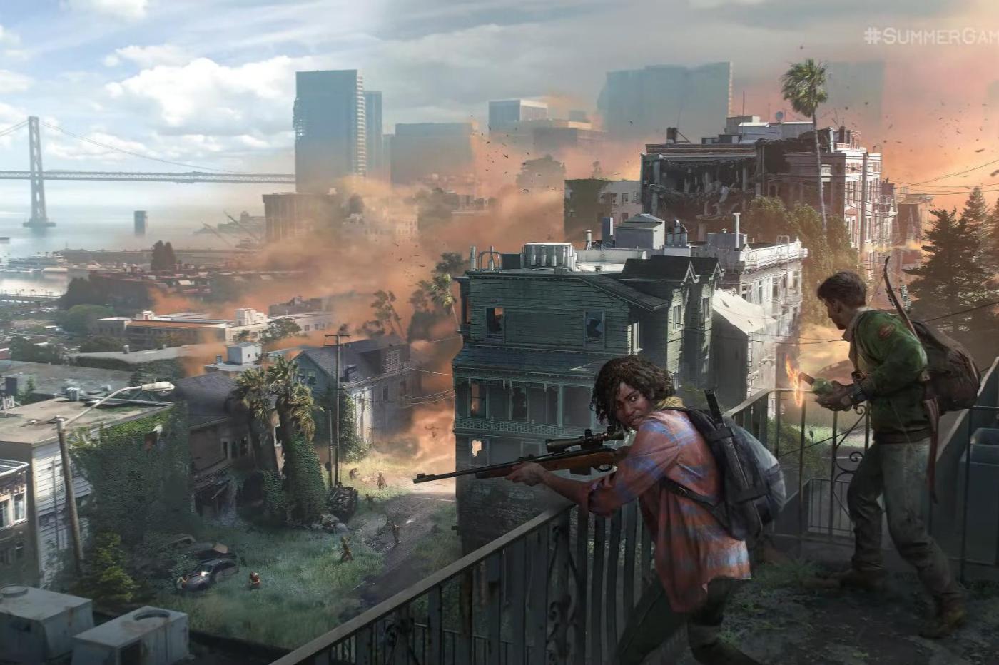 Arte conceptual para un juego multijugador futurista en el mundo de The Last of Us