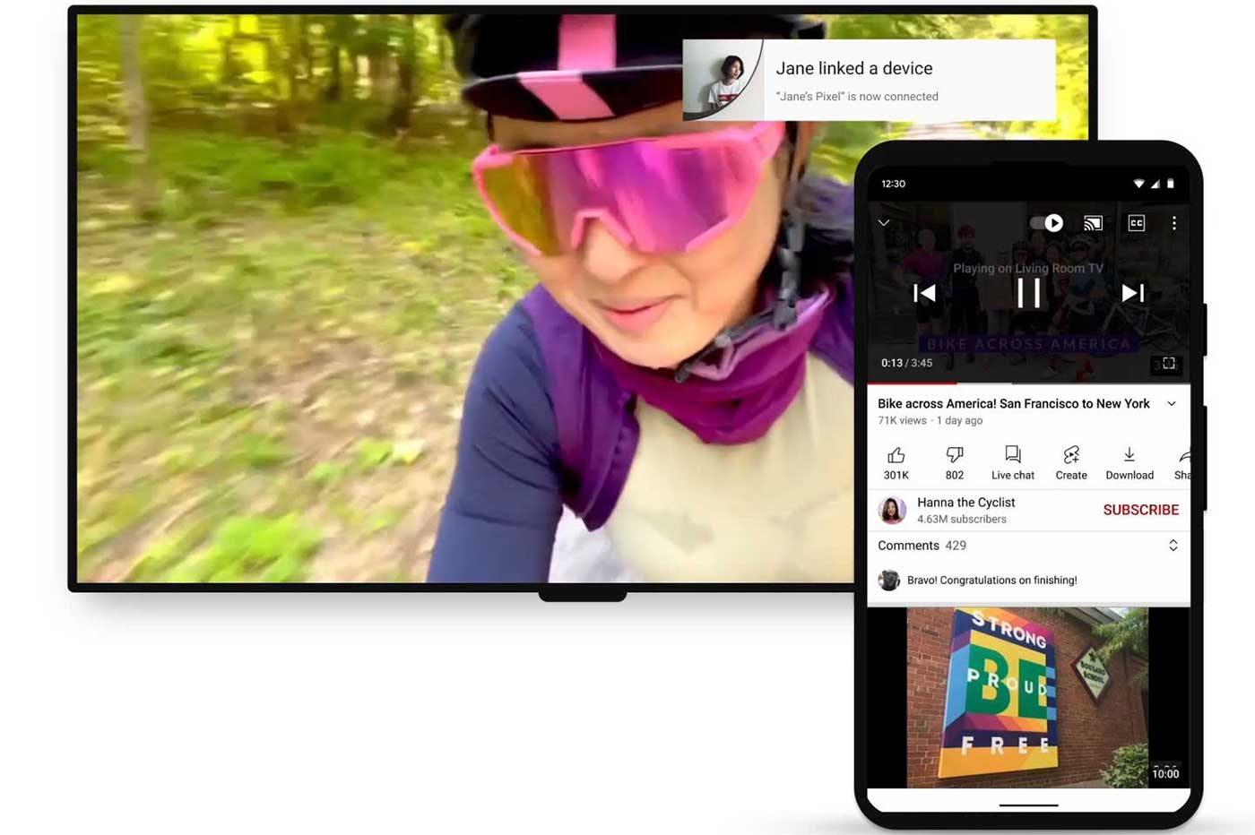 YouTube smartphone TV