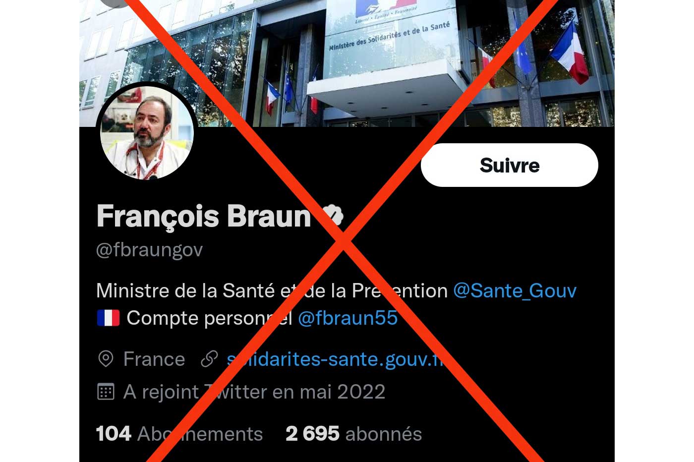 Faux compte François Braun