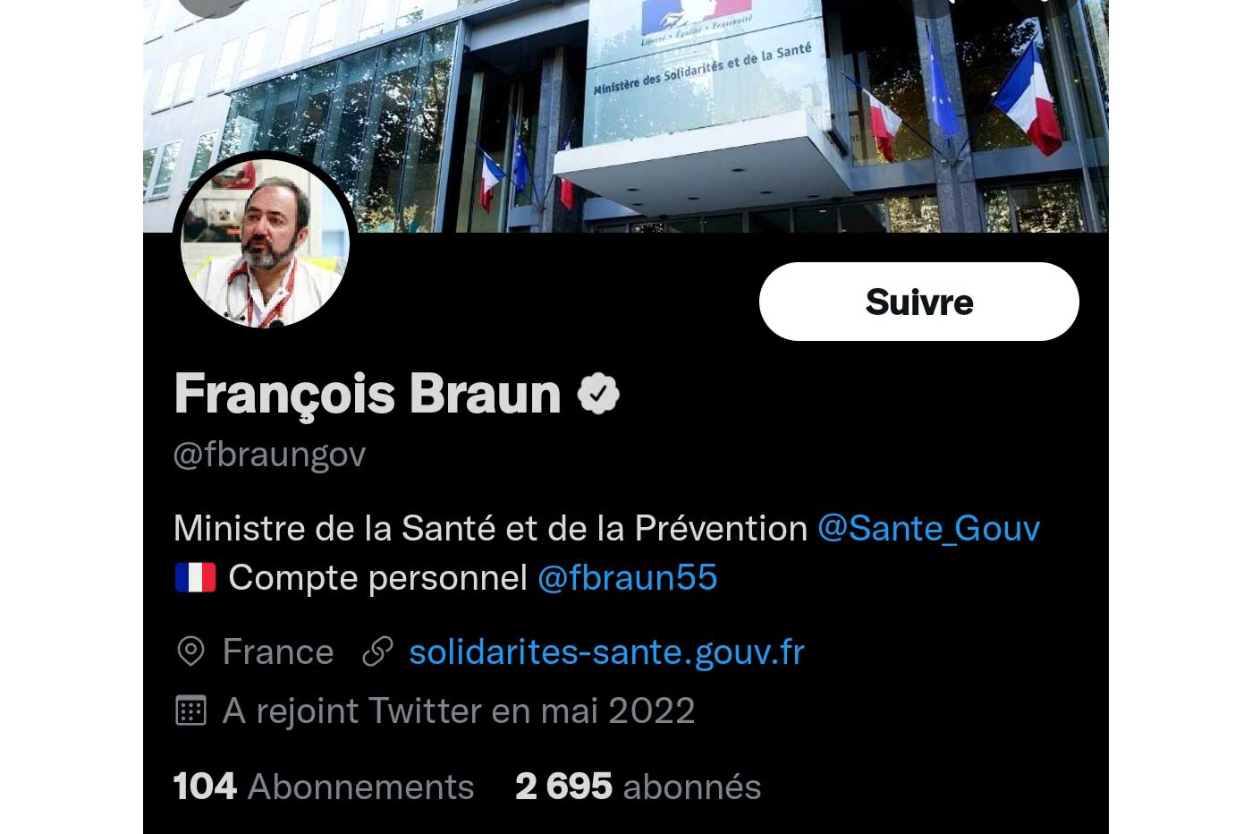 Faux compte François Braun