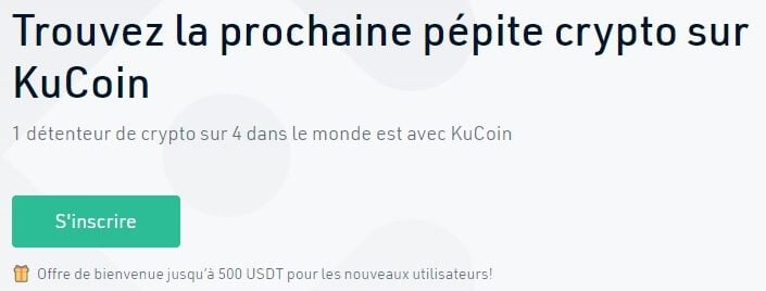 inscription sur kucoin