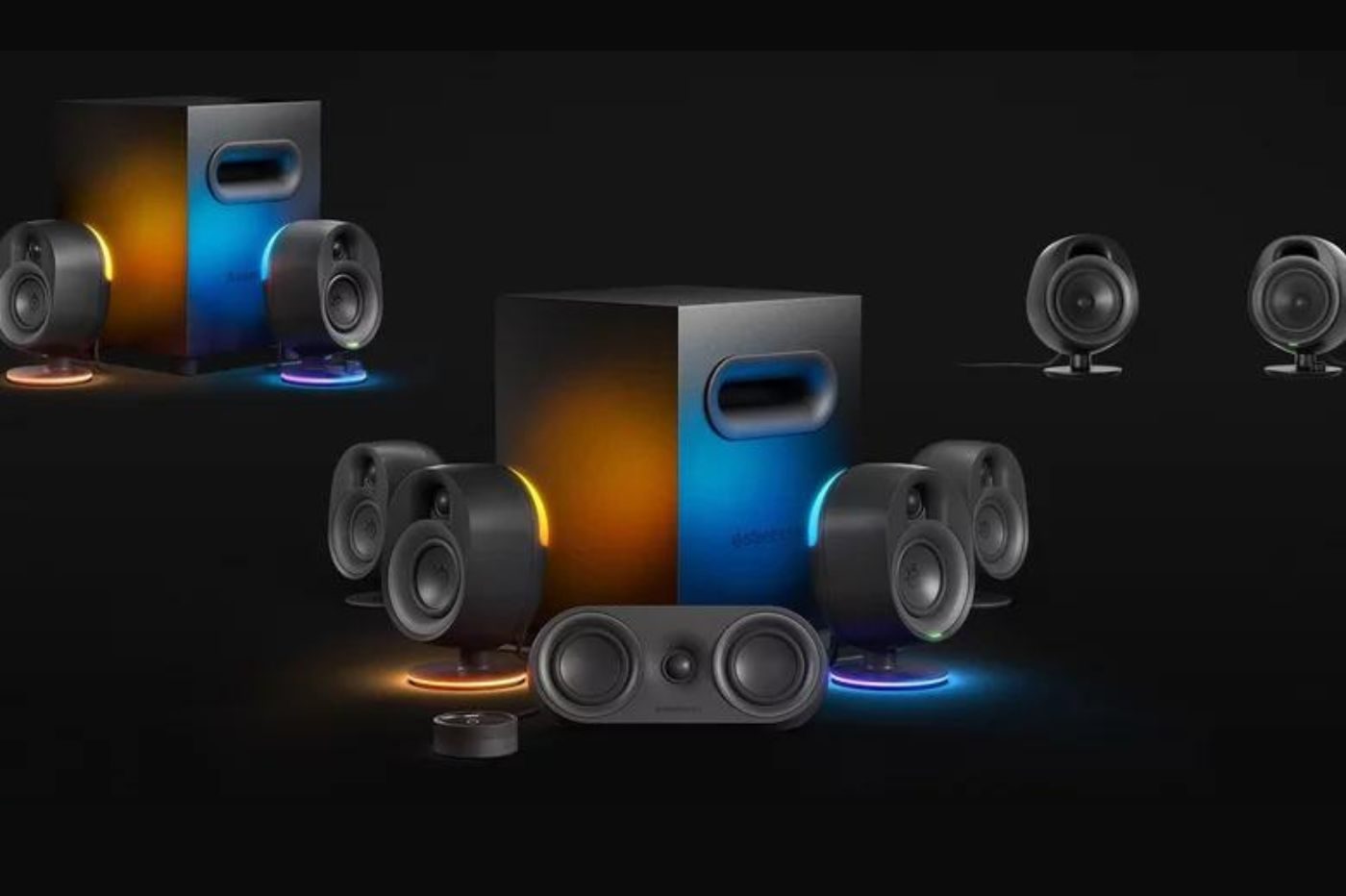 SteelSeries Arena 9, 7 and 3 speakers