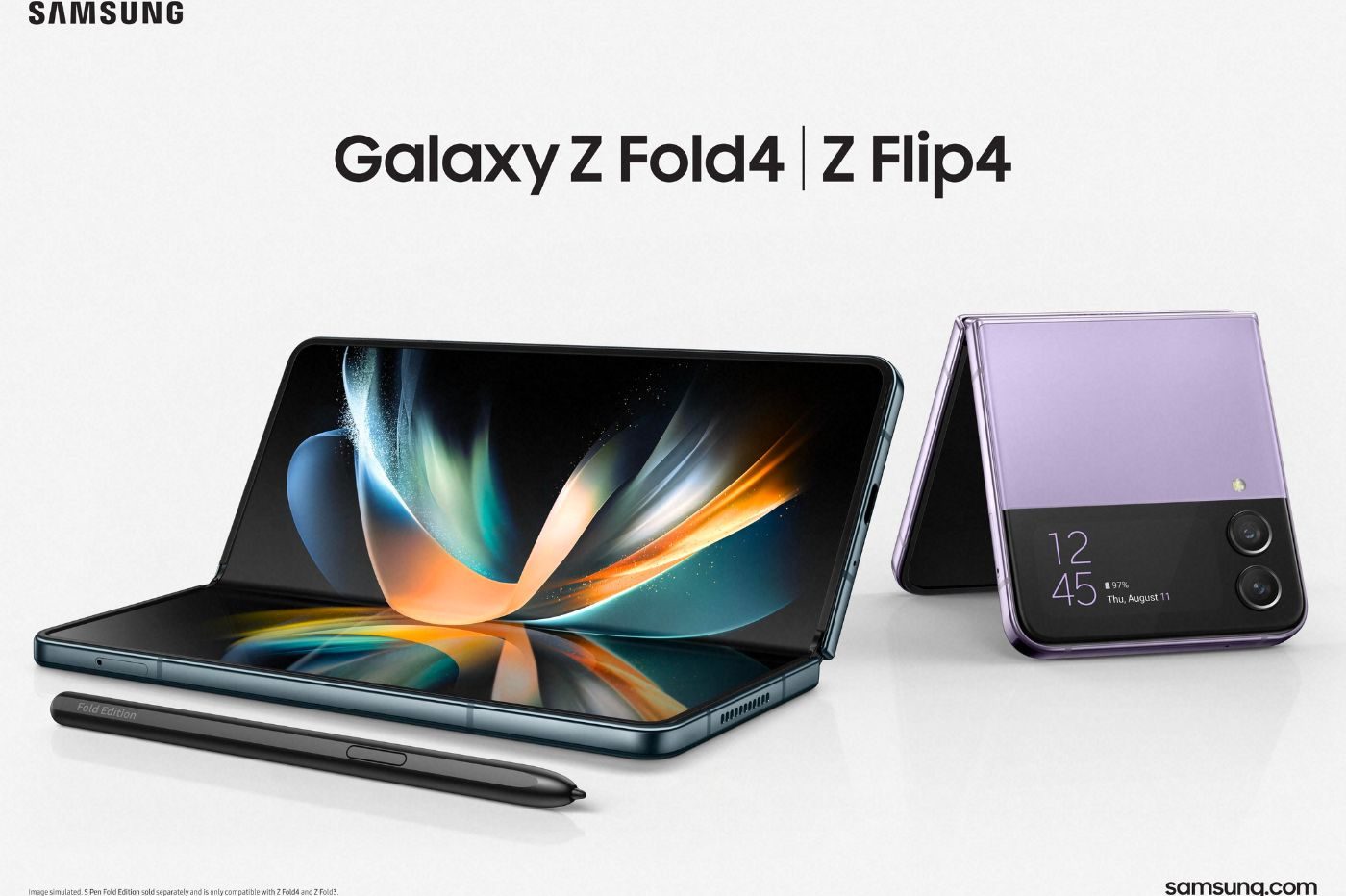 Samsung Galaxy Z Flip4 y Galaxy Z Fold4