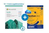 Pour la rentrée, profitez de 70% de réduction sur le pack Microsoft 365 Famille + NORTON 360 Deluxe chez Amazon !