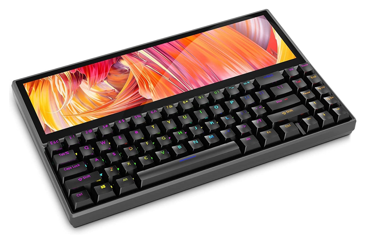Photo of Este teclado mecánico tiene una enorme pantalla táctil de 12 pulgadas