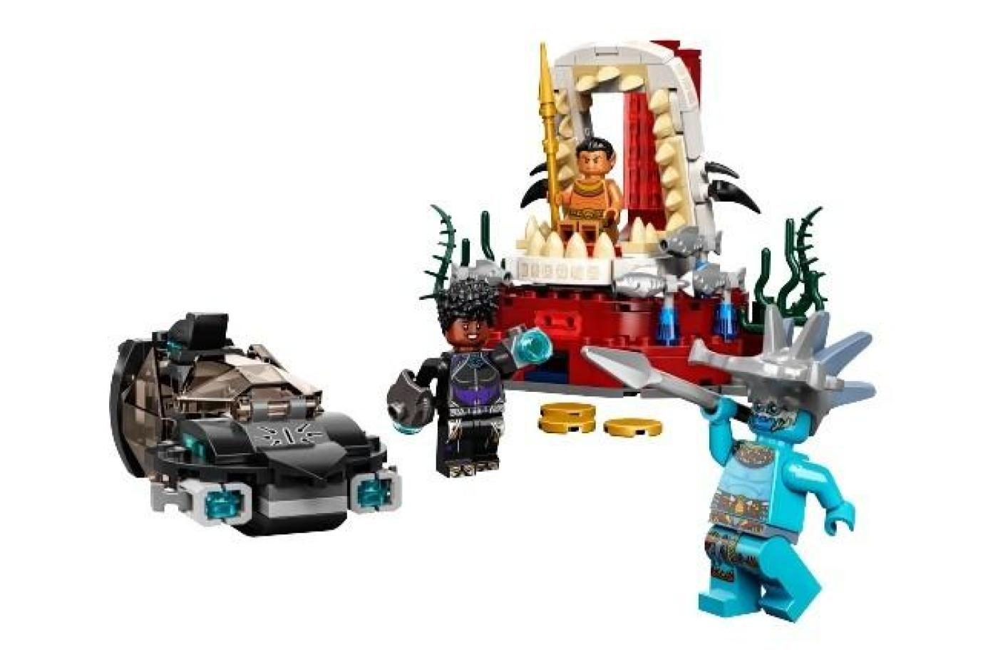 Kit LEGO avec Shuri en Black Panther, et des méchants du film