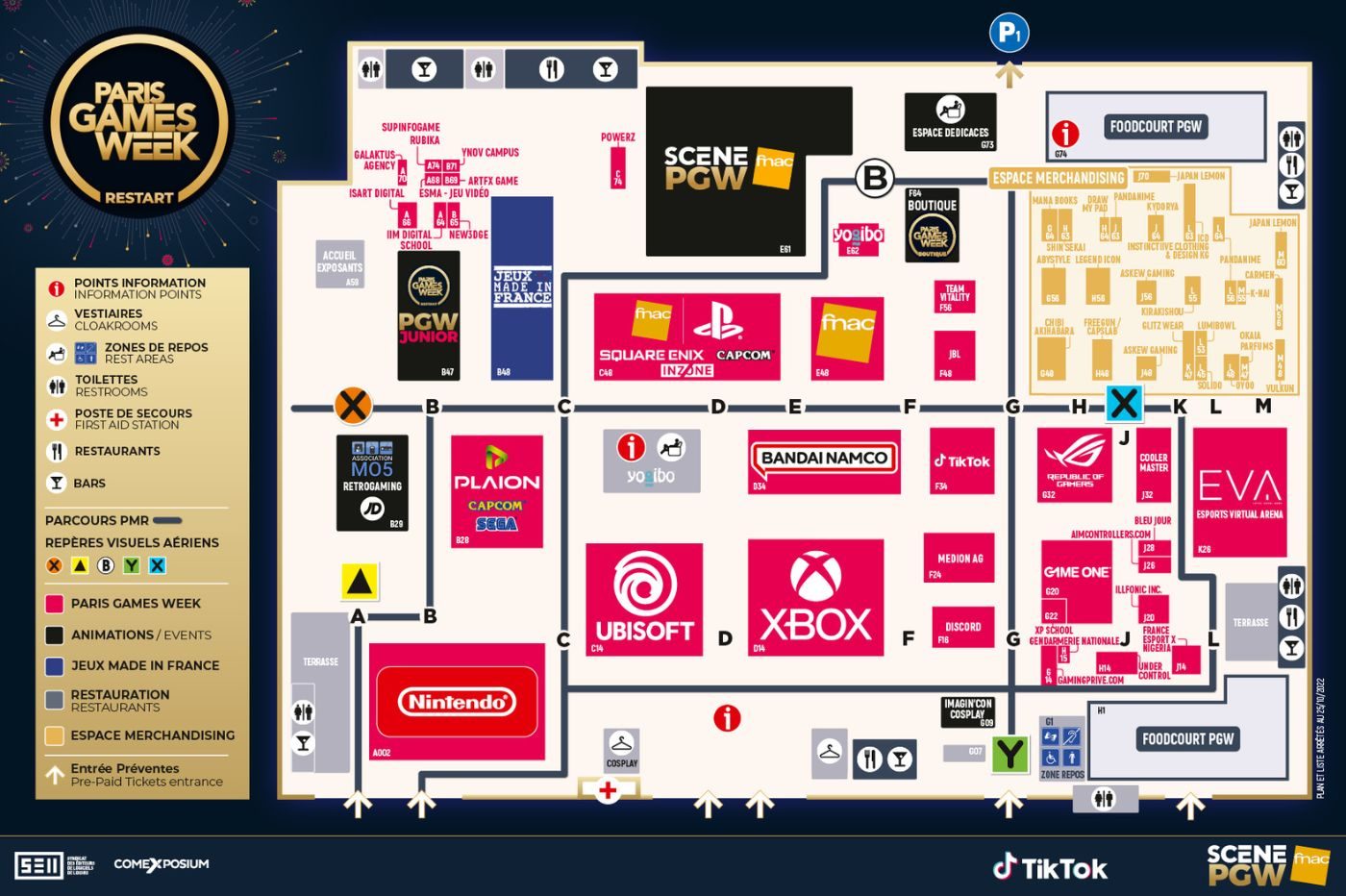 paris games week plan programme