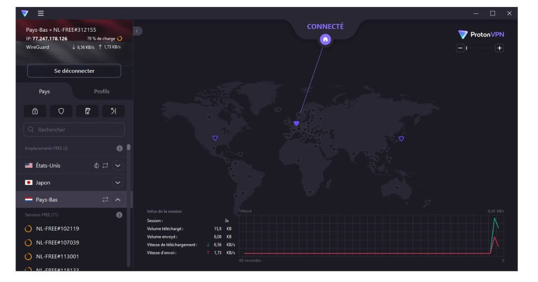 Application Proton VPN gratuit pour la Suisse