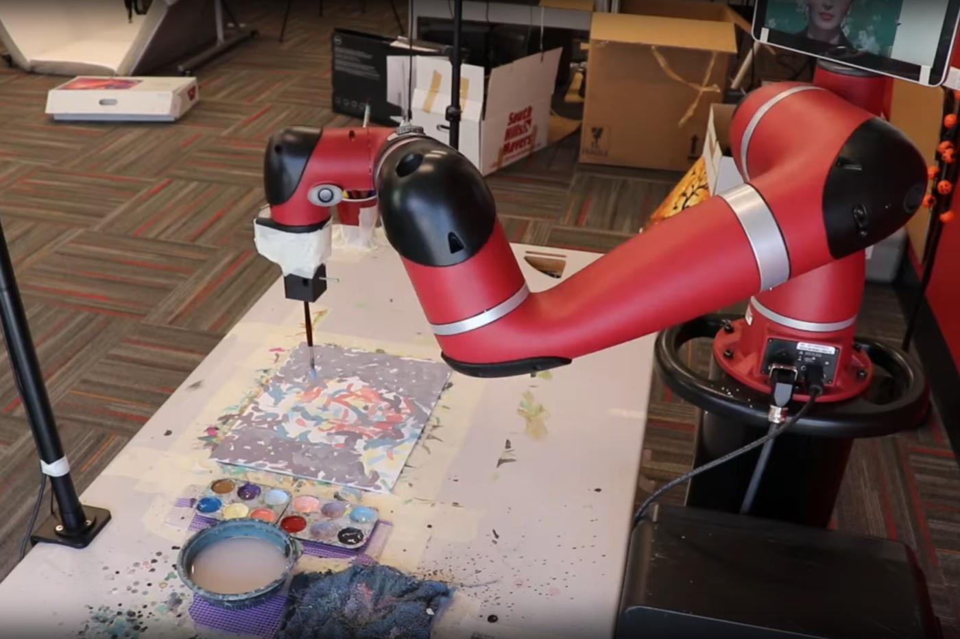 FRIDA, un robot-peintre dopé à l'IA conçu pour fonctionner en tandem avec un humain