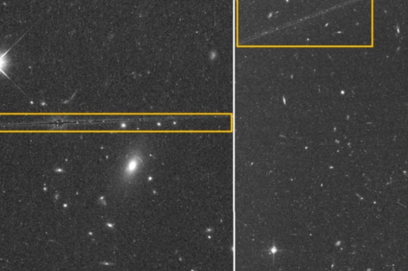 Des trainées de satellites polluent les observations d'Hubble