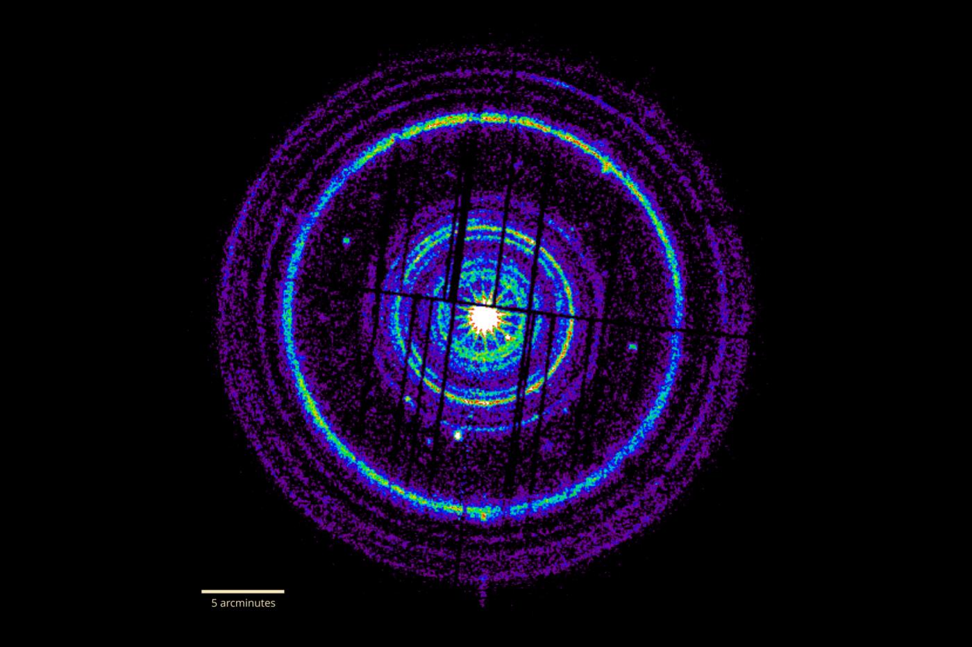 X-ray rings that can appear after a gamma ray burst