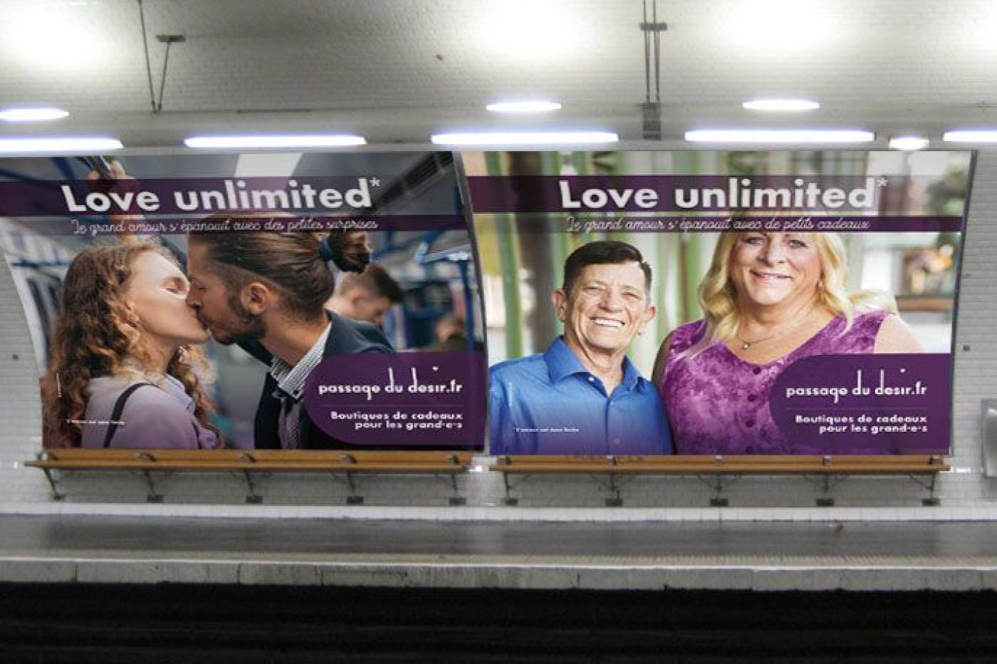 Passage du désir campagne de publicité métro sextech