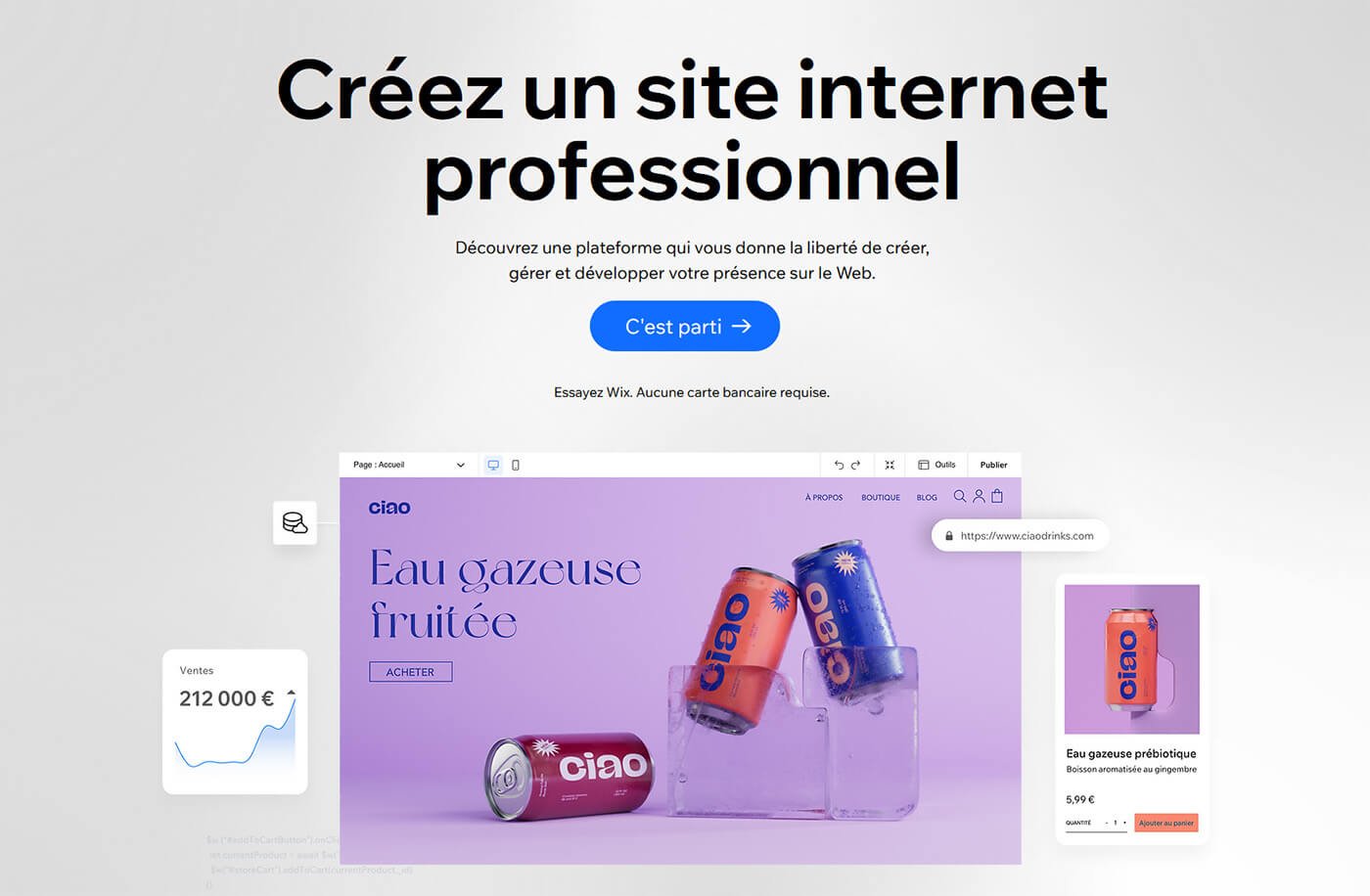 Wix hébergement site gratuit