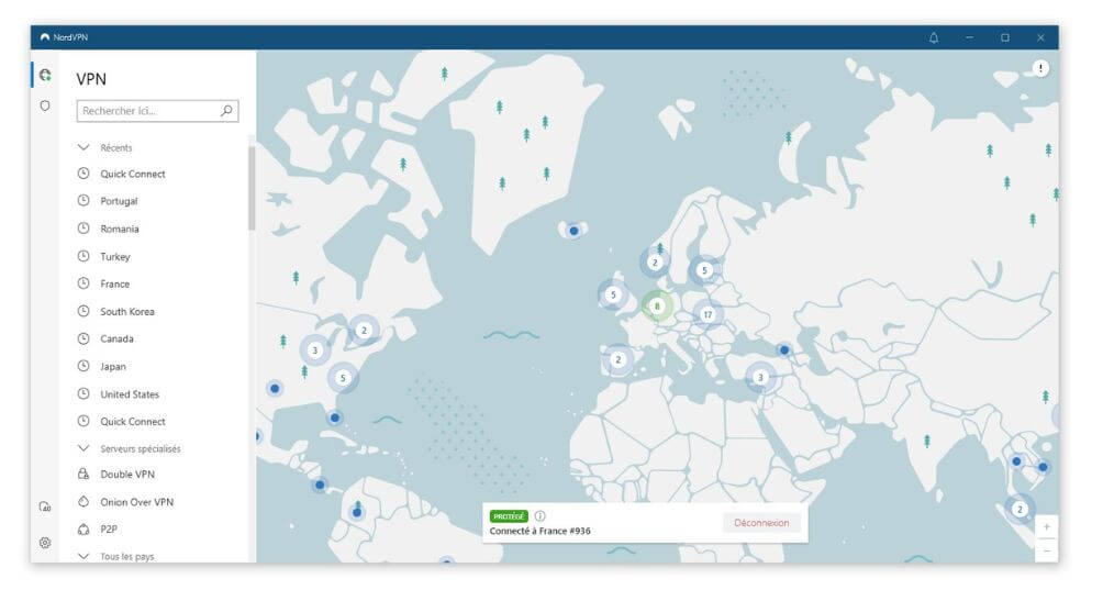 Application NordVPN