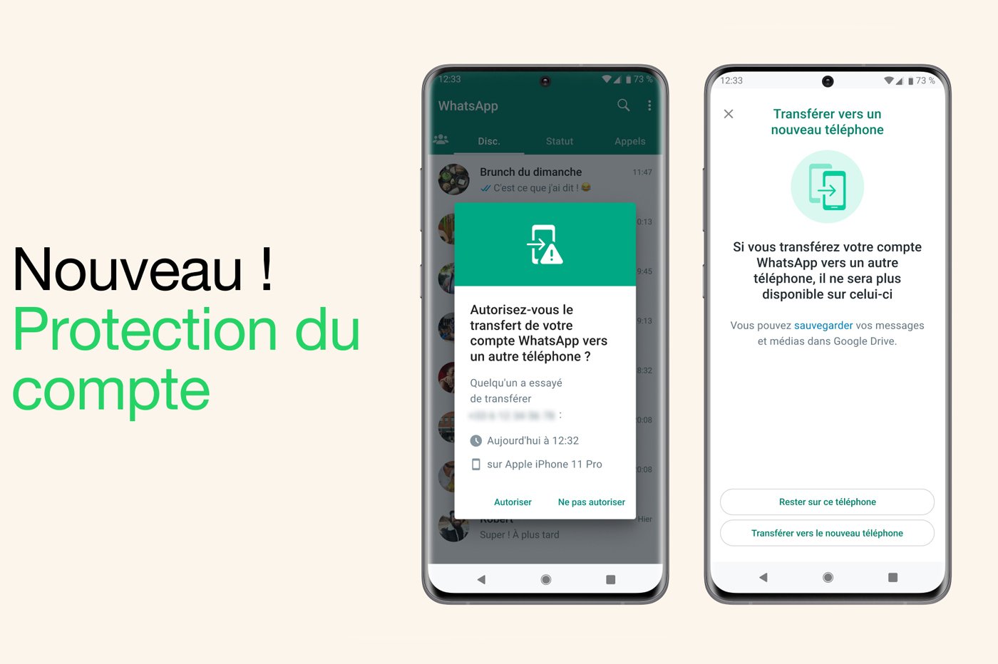 WhatsApp Sécurité