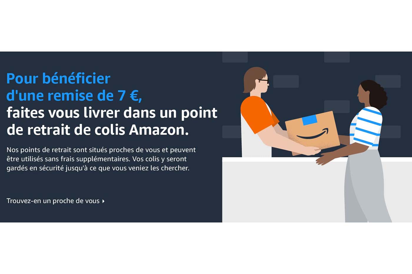 Amazon remise point retrait en France