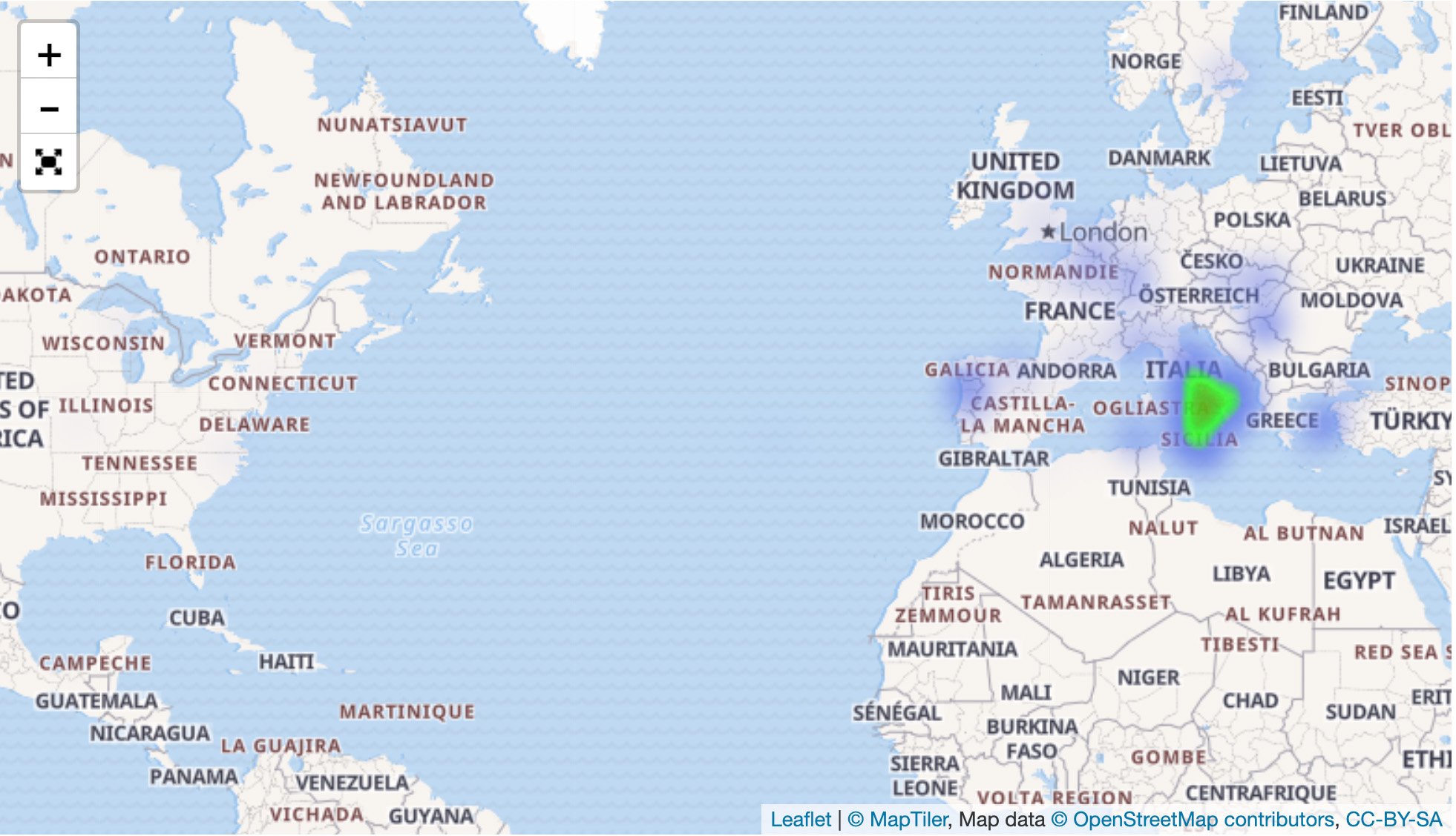 Nom de famille Russo en 1800